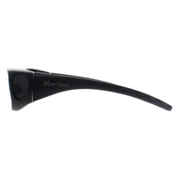Montana Fit Over Glasses Sunglasses MFO1 C Black Smoke Polarized