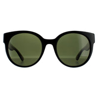 Gucci Sunglasses GG0035SN 002 Black With Green and Red Glitter Green