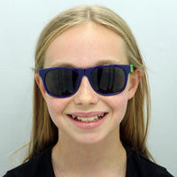 Smarty Sunglasses X2133 C Blue Neon Green Grey