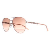 Guess Sunglasses GF6143 28F Shiny Rose Gold Brown Gradient