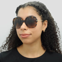 Michael Kors Sunglasses Geneva MK2149U 333313 Dark Tortoise Brown Gradient