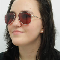 Serengeti Sunglasses Haywood Small SS544004 Shiny Silver Mineral Sedona Polarized