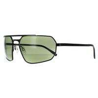 Serengeti Sunglasses Hinkley SS570003 Shiny Black Transparent Layer Mineral Polarized 555nm Green