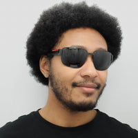 Prada Sport Sunglasses PS56VS 1BO02G Matte Black Dark Grey Polarized