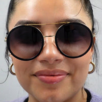 Gucci Sunglasses GG0061S 022 Gold Green and Red Green to Red Gradient