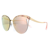Bvlgari Sunglasses BV6110 20144Z Pink Gold Rose Gold Mirror