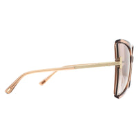 Tom Ford Sunglasses Gia FT0766 57G Shiny Beige Brown Mirror