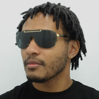 Versace Sunglasses 2140 100287 Gold Grey