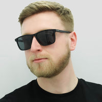 Hugo Boss Sunglasses 0921/S 807 IR Black Grey Blue