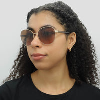 Ralph by Ralph Lauren Sunglasses RA4131 911613 Shiny Pale Gold Brown Gradient