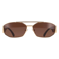 Versace Sunglasses VE2287 100273 Gold Dark Brown