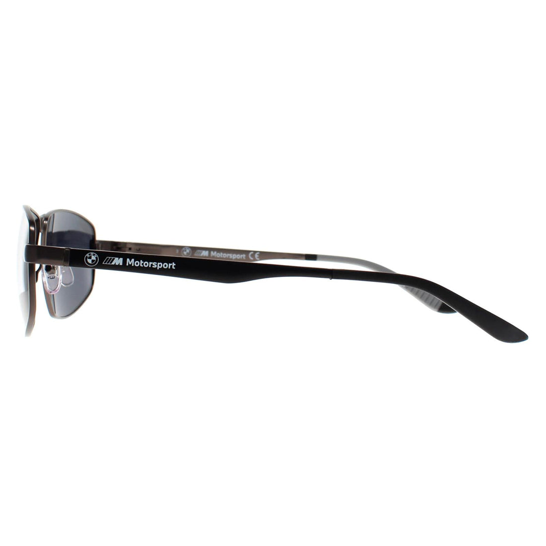 BMW Sunglasses BS0038 09D Matte Gunmetal Smoke Polarized