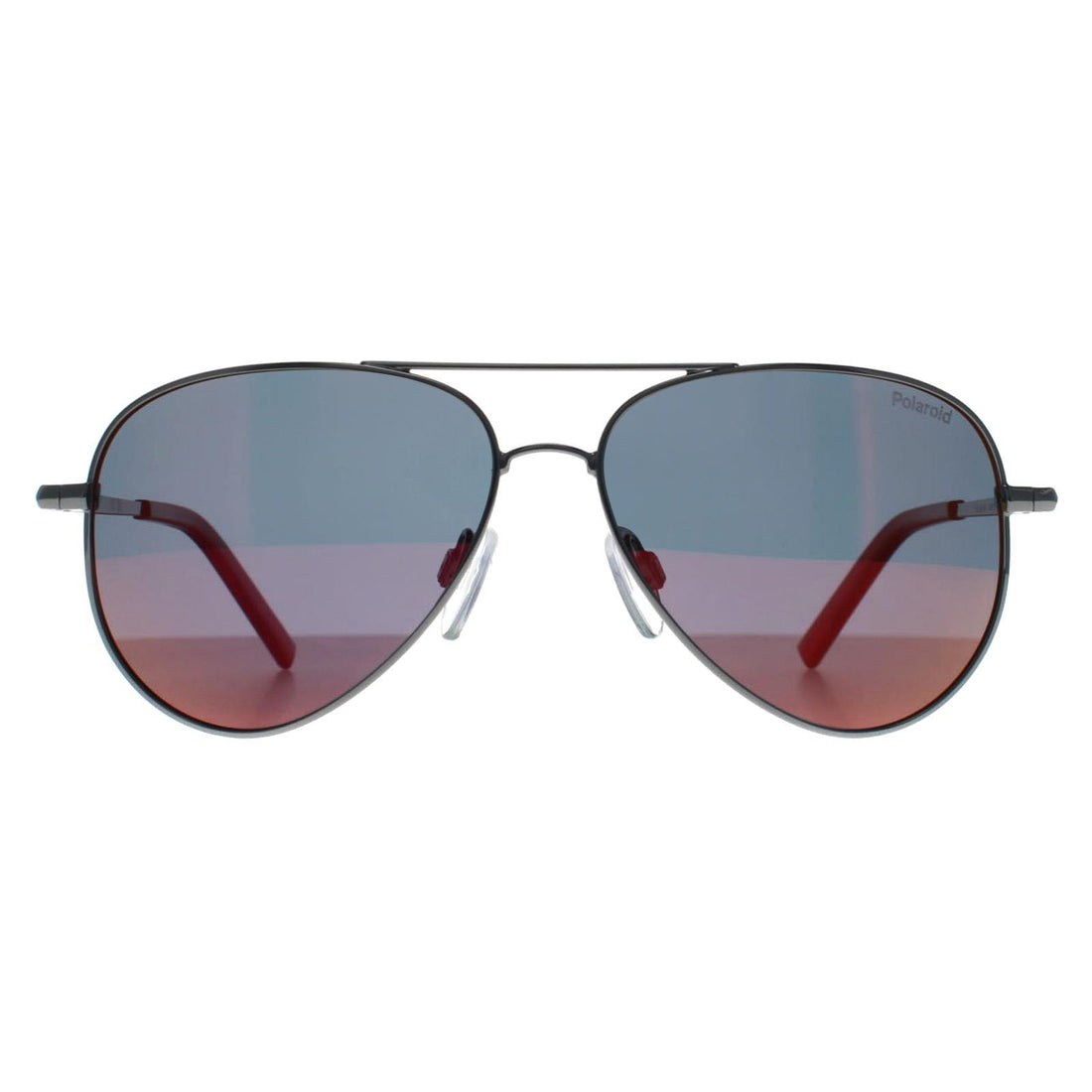 Polaroid Kids Sunglasses PLD 8015/N GHP OZ Ruthenium Red Red Mirror Polarized