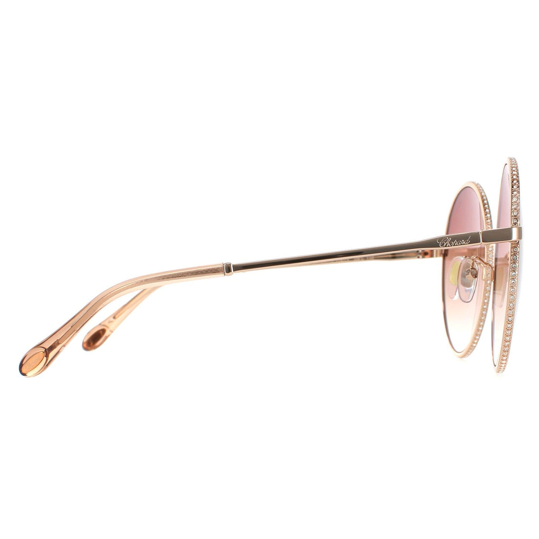 Chopard Sunglasses SCHF11V 08FC Shiny Copper Gold Brown Gradient