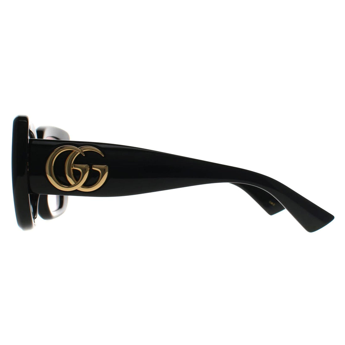 Gucci Sunglasses GG1975S 001 Shiny Black Red Gradient