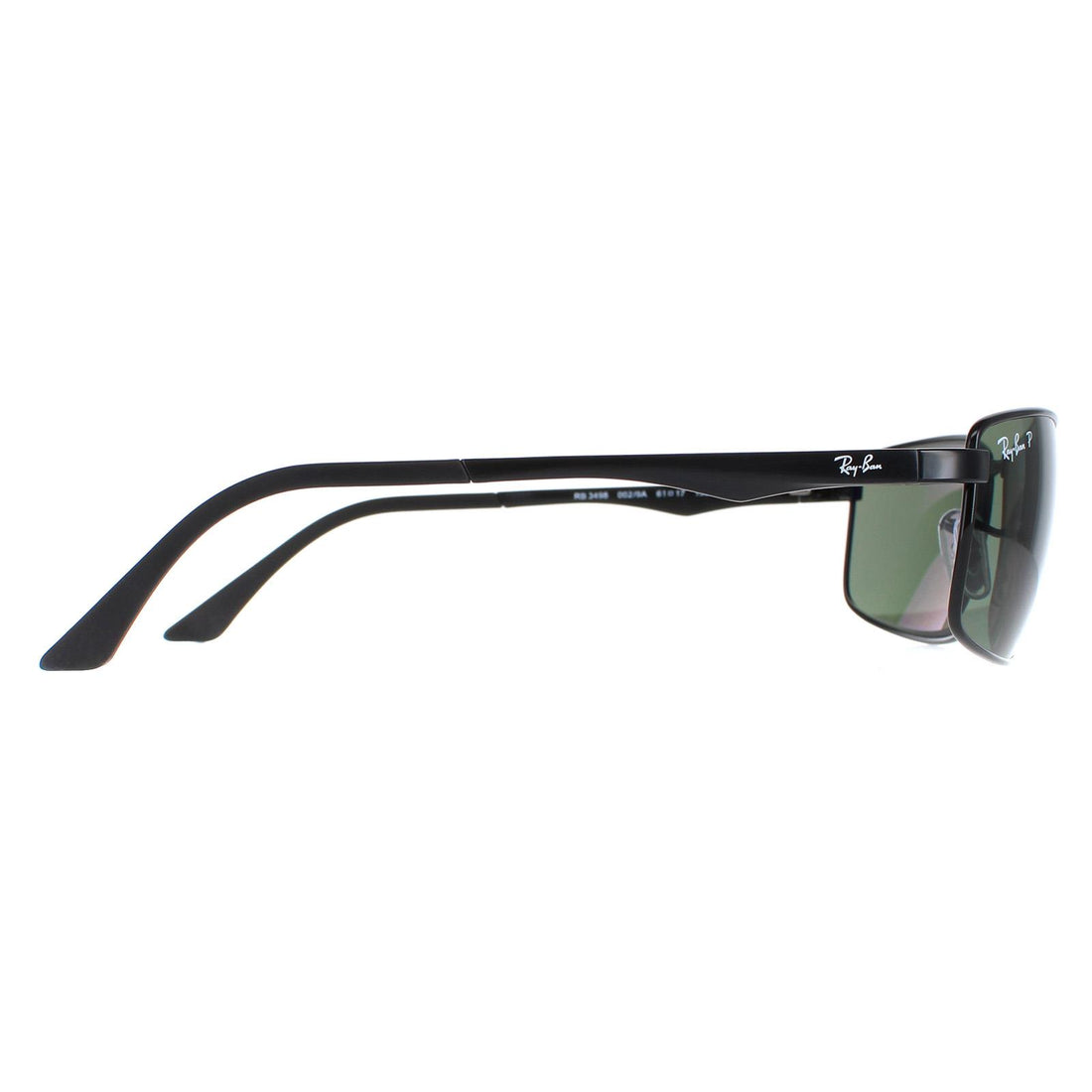 Ray-Ban Sunglasses 3498 002/9A Black Polarized Green