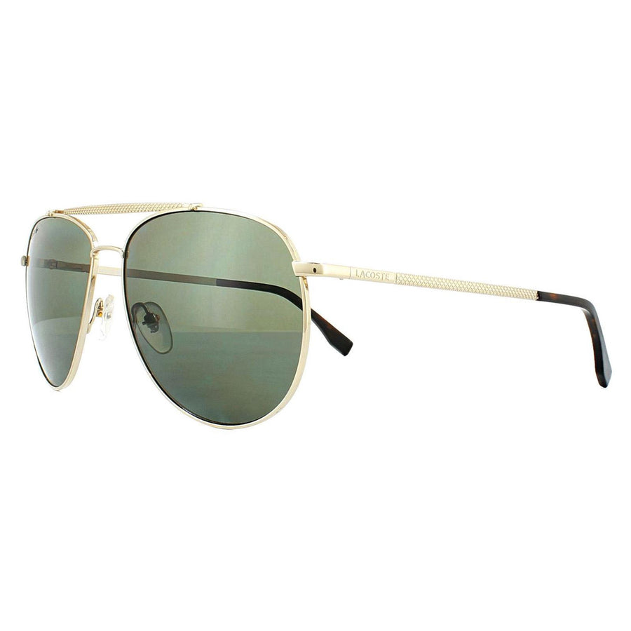 Lacoste Sunglasses L177SP 714 Gold Dark Green Polarized