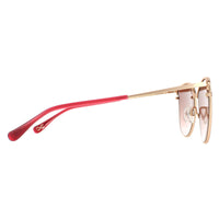 Ted Baker Sunglasses TB1526 Hope 205 Matte Gold Burgundy Red