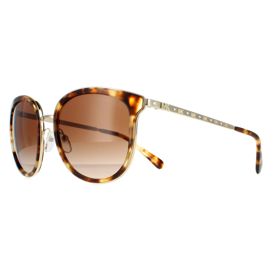 Michael Kors Sunglasses Adrianna Bright MK1099B 302813 Jet Set Tortoise Smoke Gradient