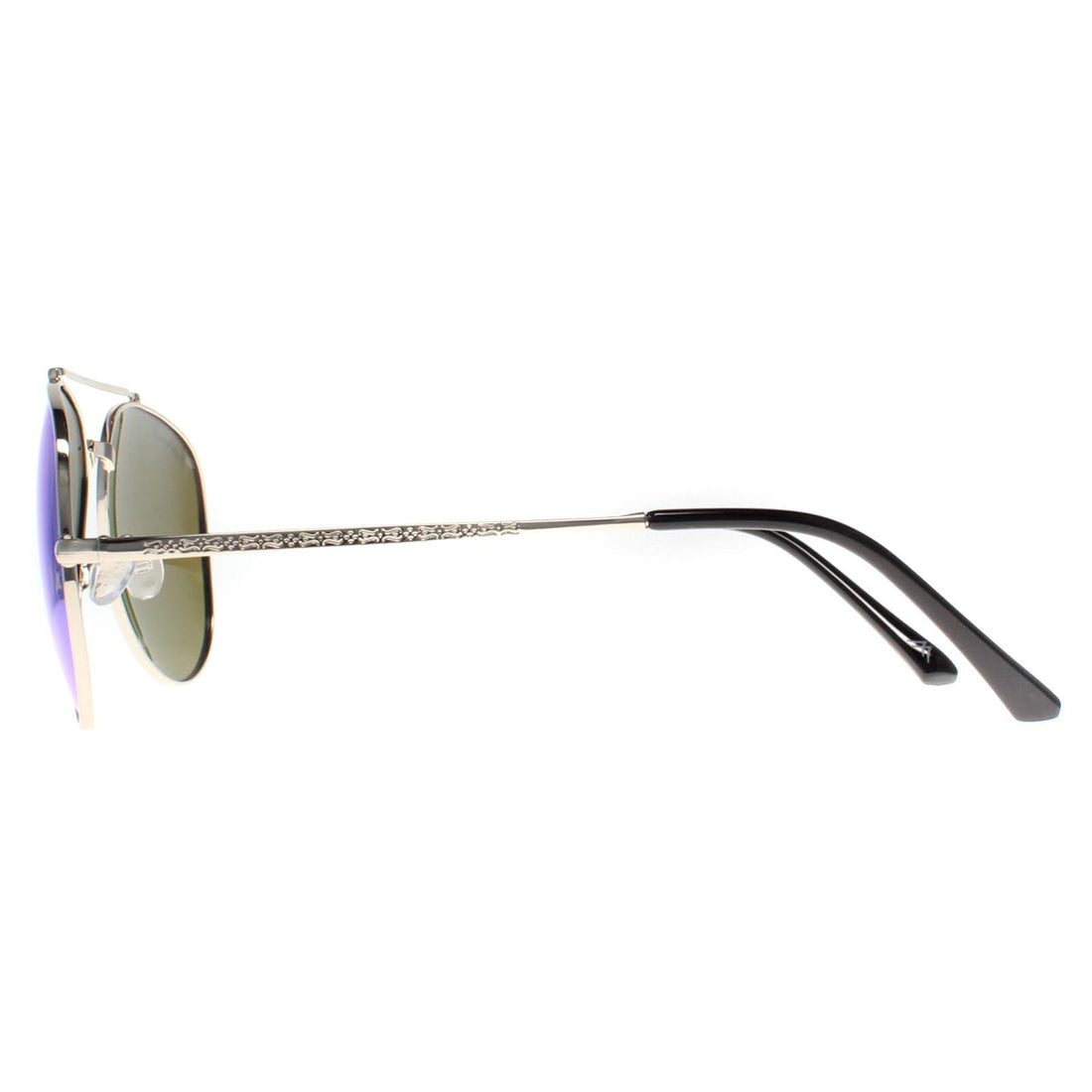 Montana Sunglasses MP185 C Shiny Silver Revo Blue Polarized