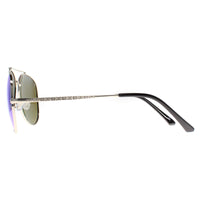 Montana Sunglasses MP185 C Shiny Silver Revo Blue Polarized