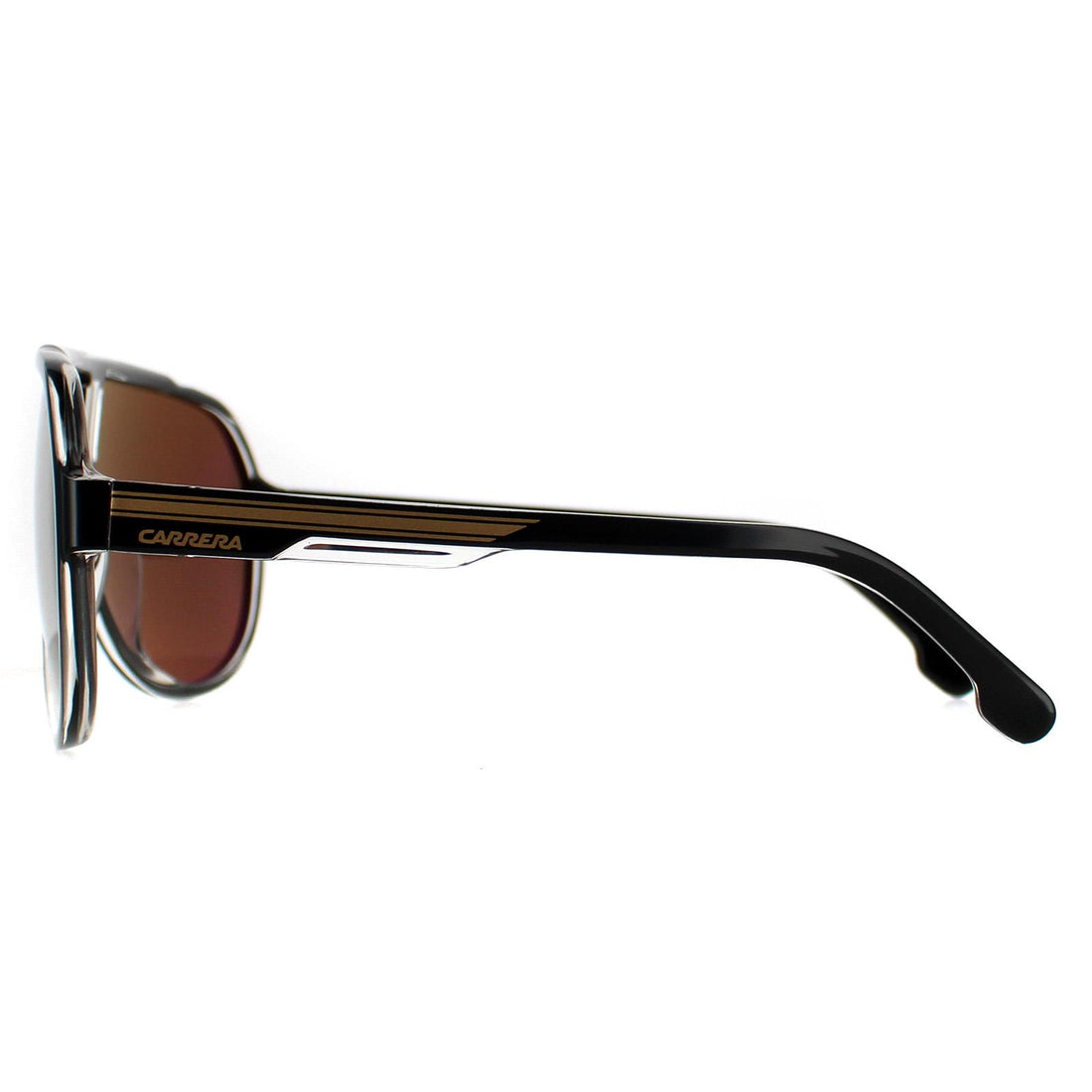 Carrera Sunglasses 1057/S 2M2 YL Black Gold Gold High Contrast Polarized Antireflex