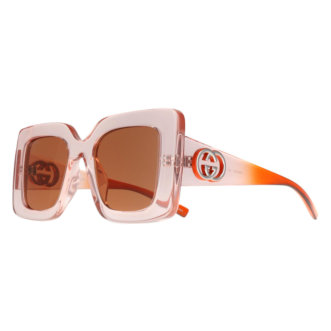Gucci Sunglasses GG2025S 004 Transparent Pink Brown
