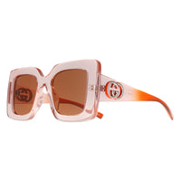 Gucci Sunglasses GG2025S 004 Transparent Pink Brown