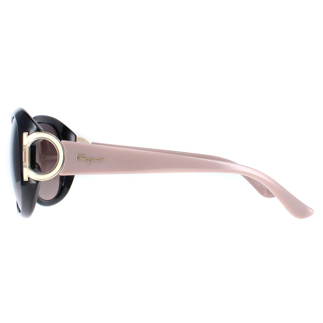 Salvatore Ferragamo Sunglasses SF668 001 Black Taupe Brown