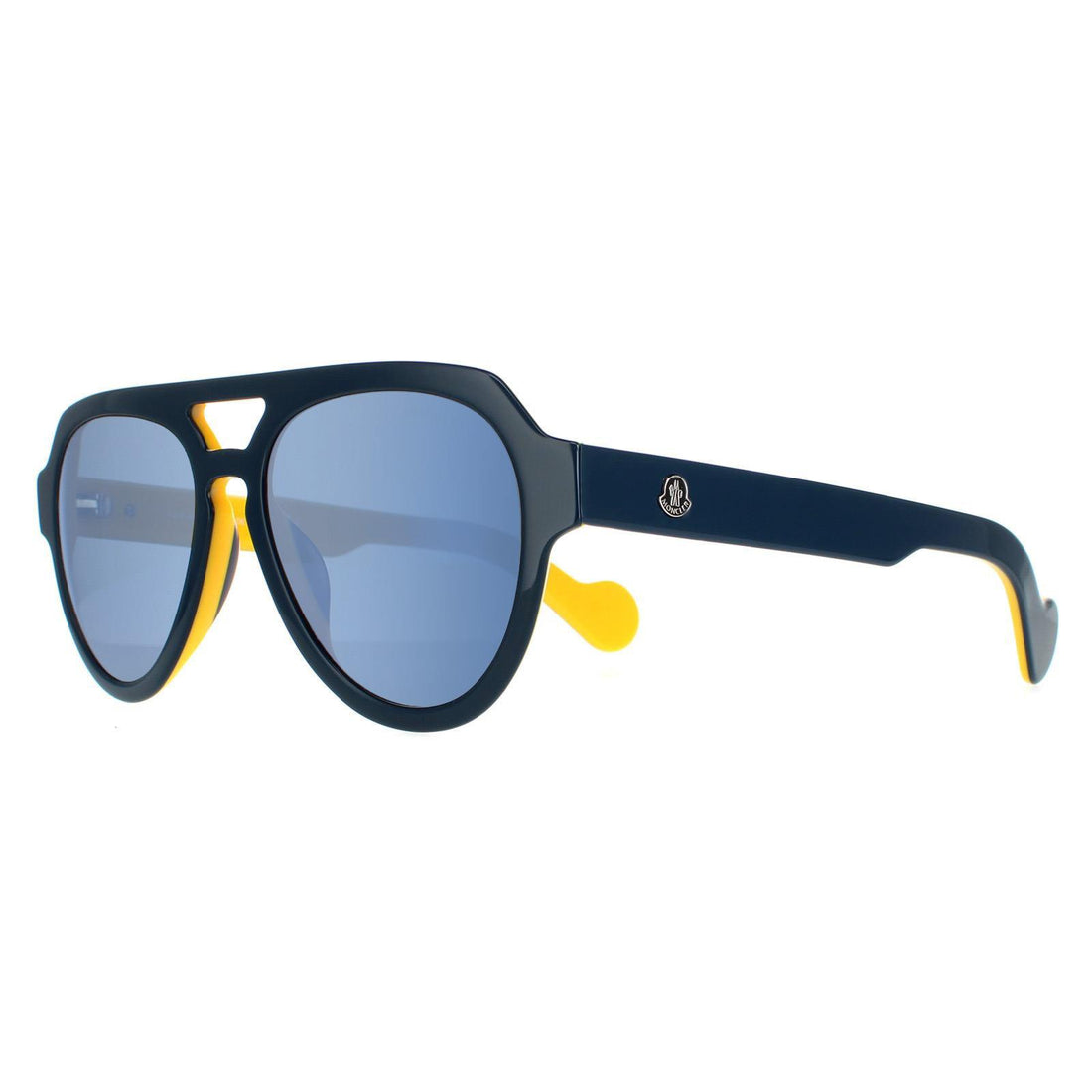 Moncler Sunglasses ML0094 92X Blue Yellow Blue Mirror