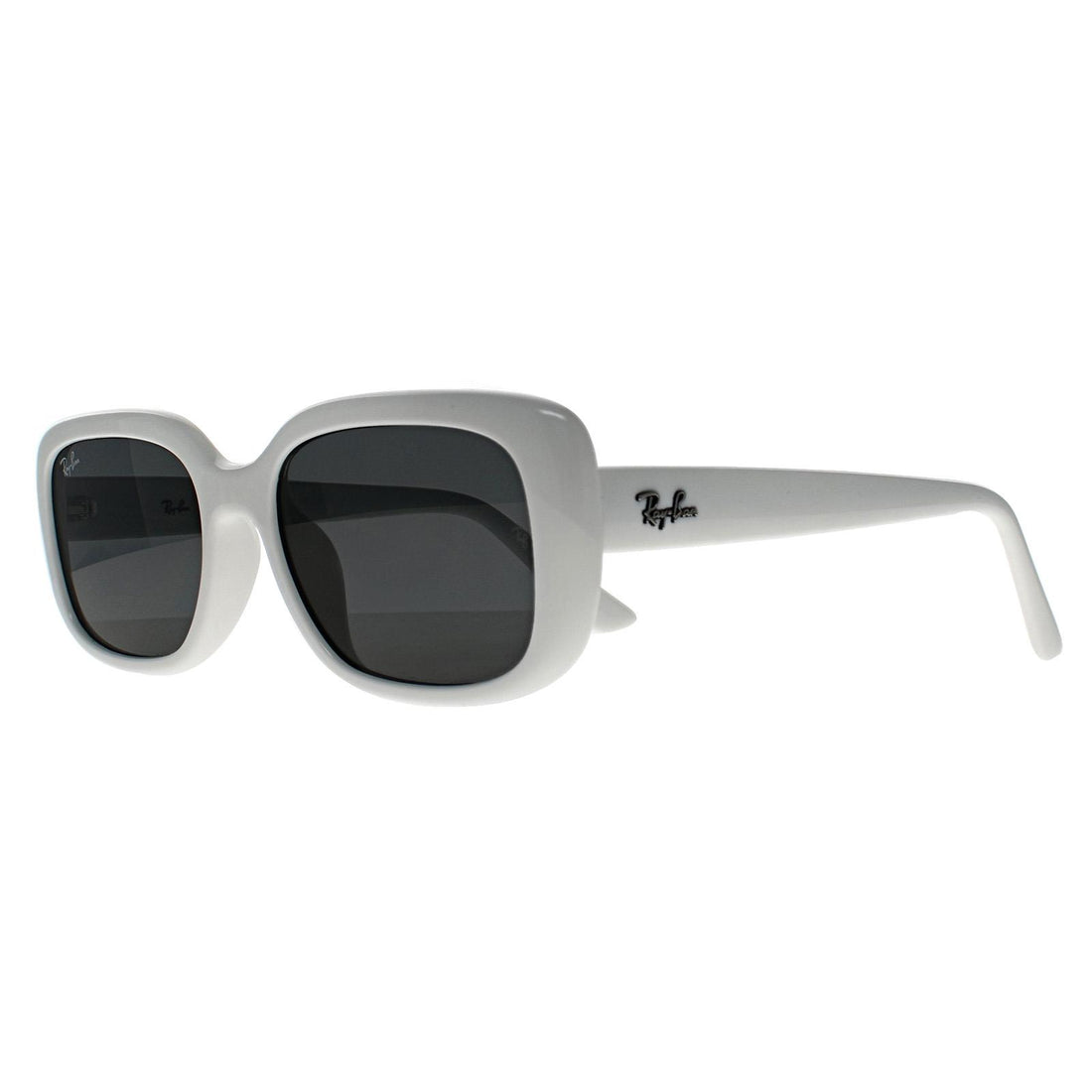Ray-Ban Sunglasses RB4421D Bio Based 677287 Polished White Dark Grey