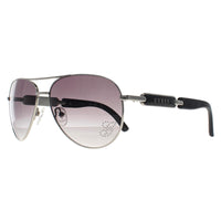 Guess Sunglasses GU7295 Q87 Silver Smoke Gradient