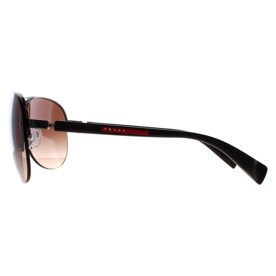 Prada Sport Sunglasses 56MS 5AV6S1 Brown Brown Gradient 65mm