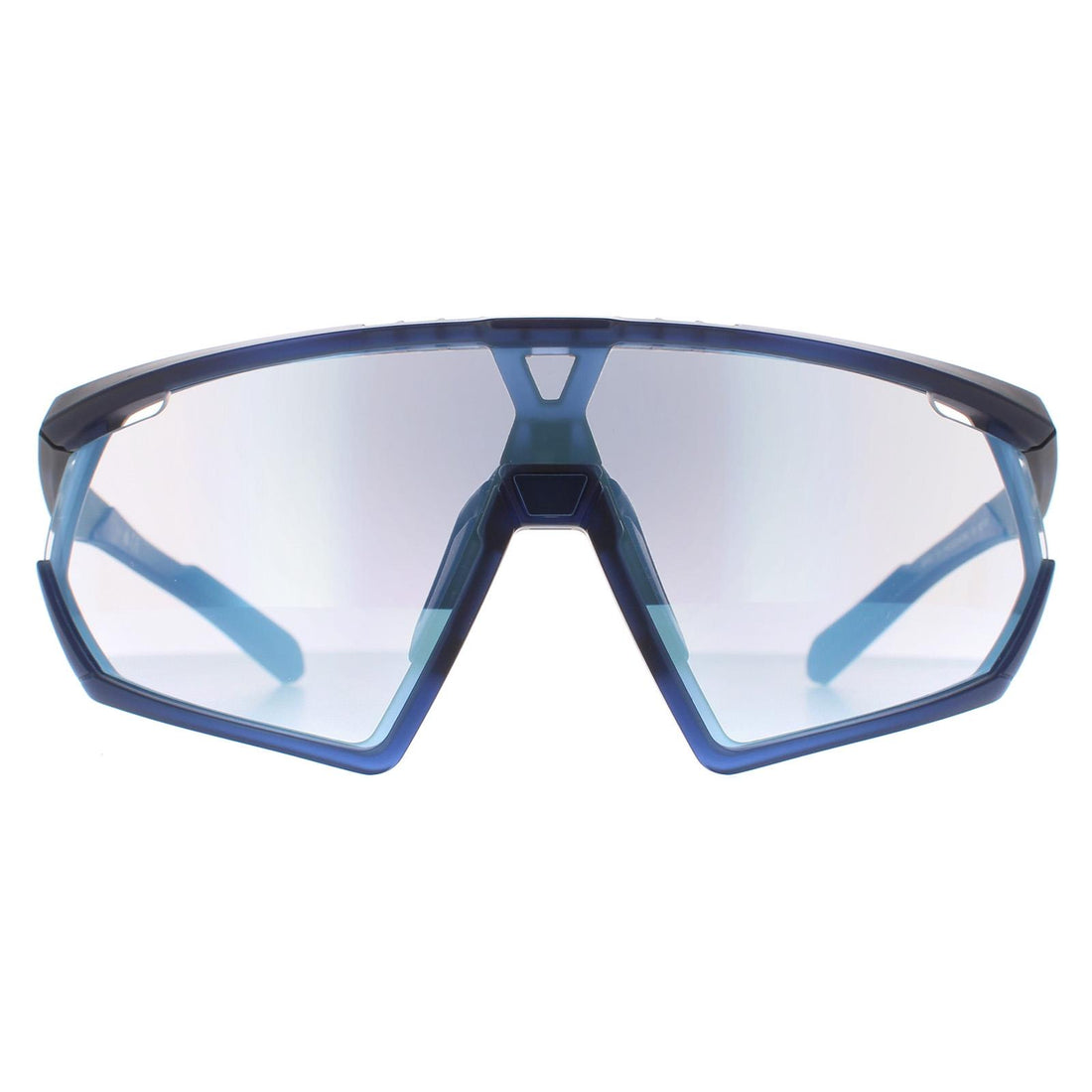 Adidas SP0001 Sunglasses Frosted Dark Blue Vario Azure Mirror Blue
