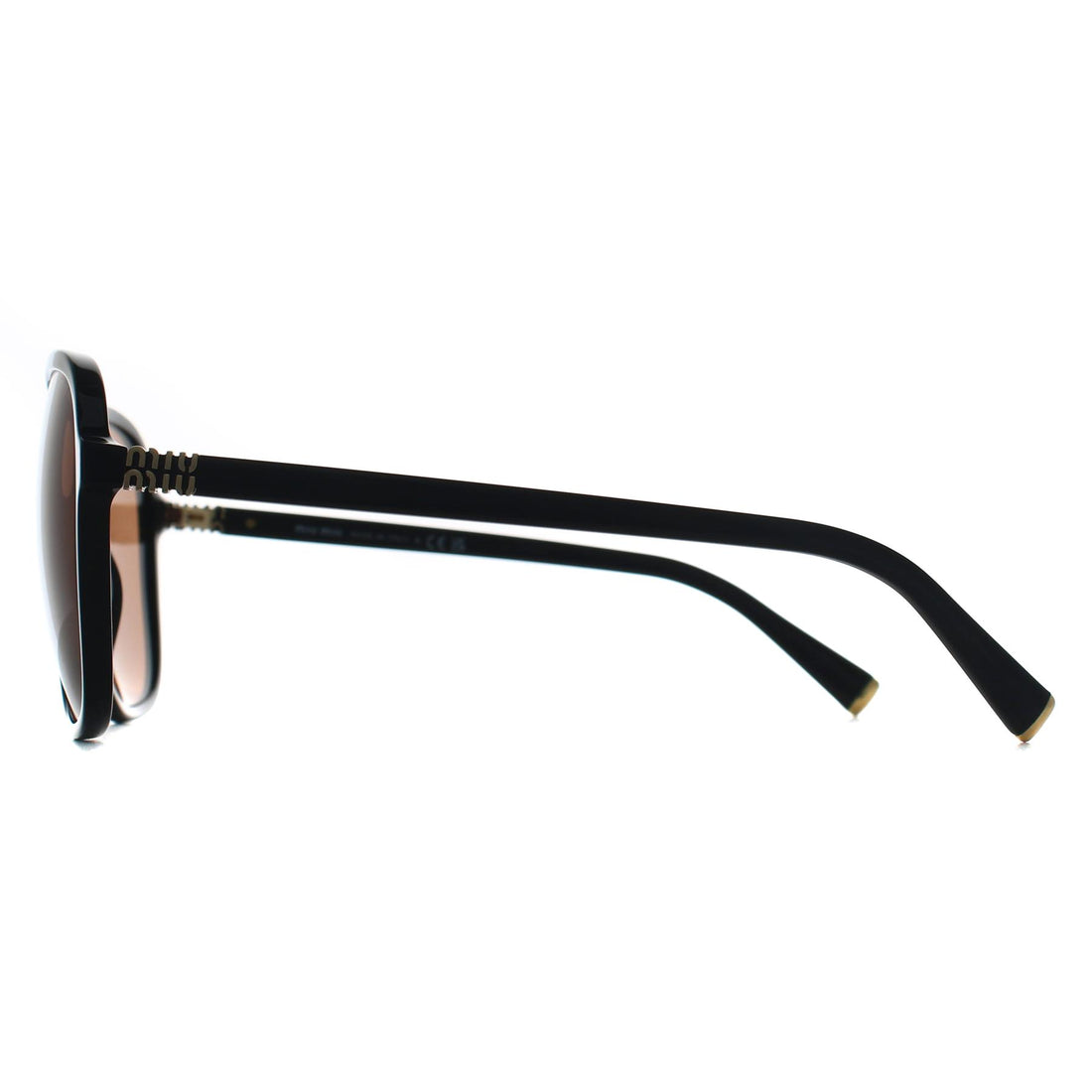 Miu Miu Sunglasses MUB01S 16K90Q Black Brown