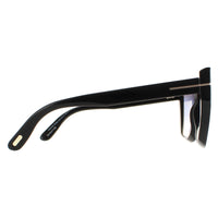Tom Ford Sunglasses Scarlet FT0920 01B Shiny Black Smoke Gradient