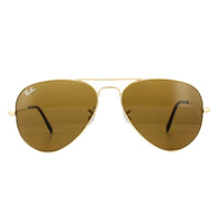 Ray-Ban Aviator Classic RB3025 Sunglasses Gold / Brown 55