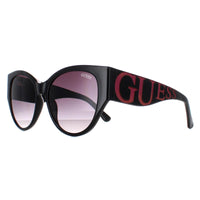 Guess Sunglasses GF6118 01B Shiny Black Smoke Gradient