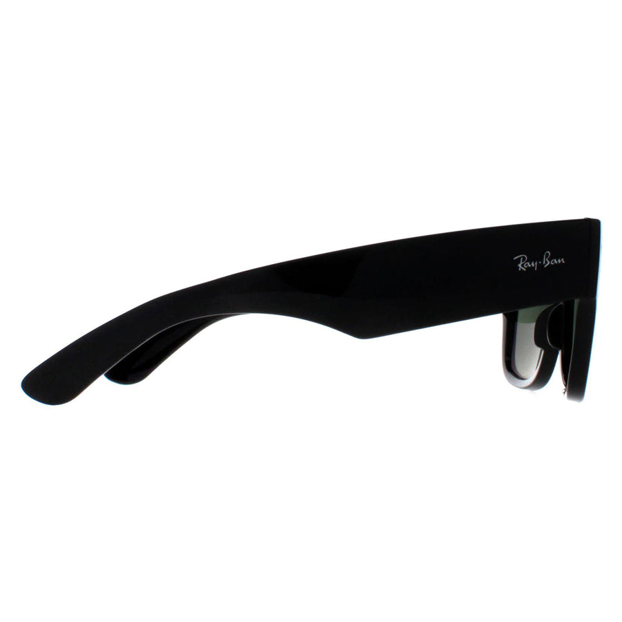 Ray-Ban Sunglasses RB0840S Mega Wayfarer 901/58 Polished Black Green Polarized
