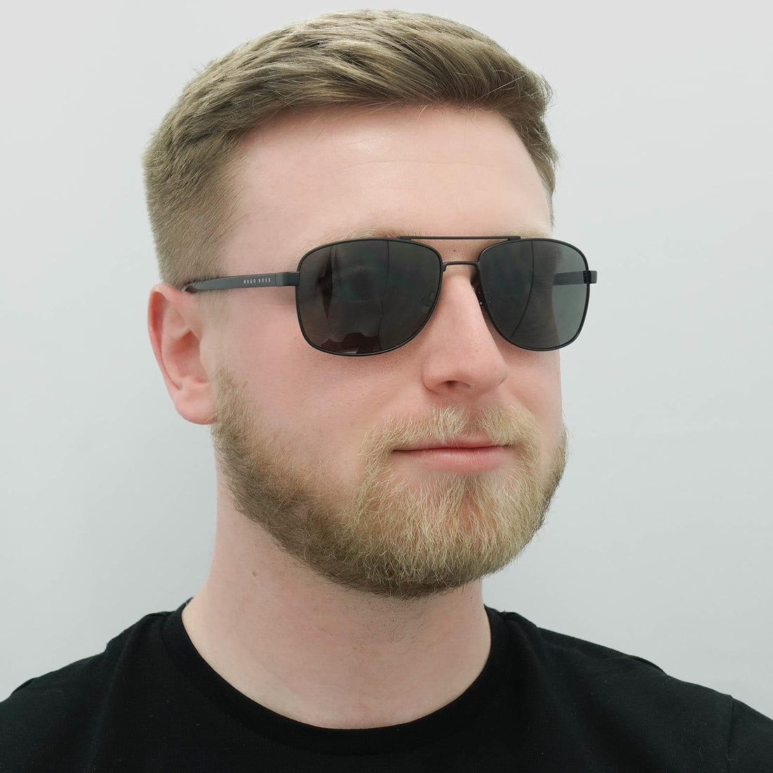 Hugo Boss Sunglasses 0762/S 10G NR Matte Black Grey