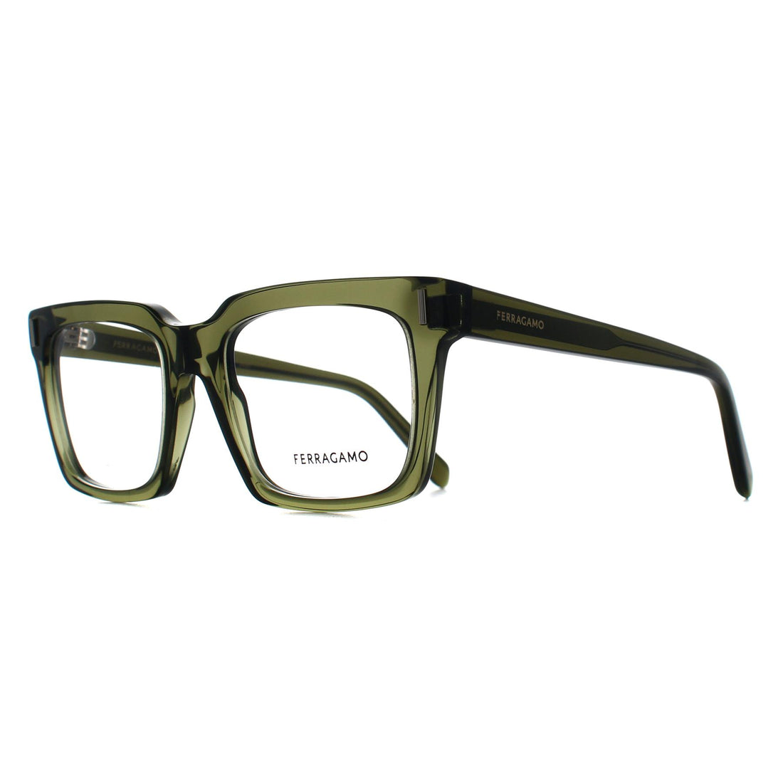 Salvatore Ferragamo Glasses Frames SF2993 320 Transparent Khaki Women