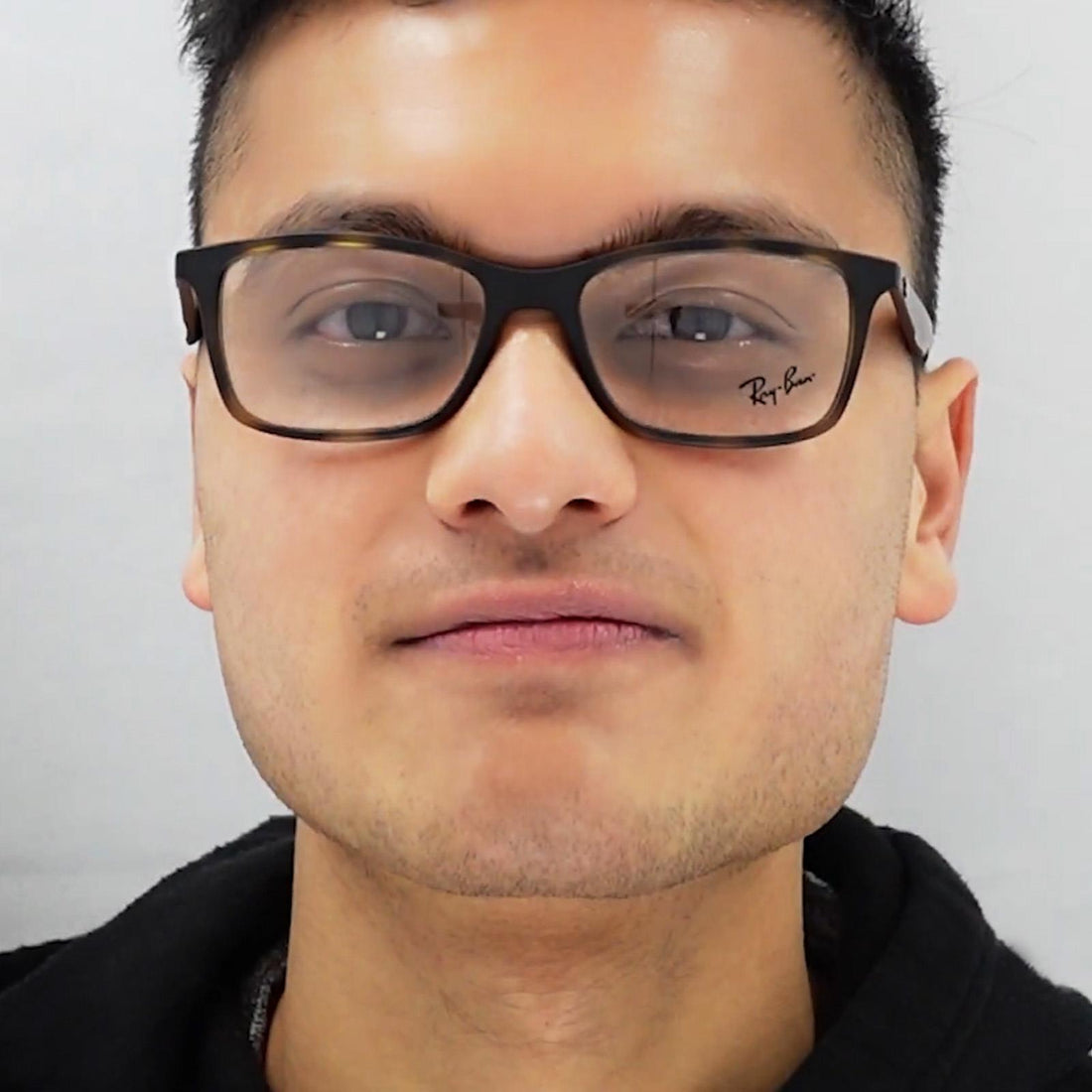 Ray-Ban Glasses Frames RX7047 5943 Transparent and Black Men 56mm