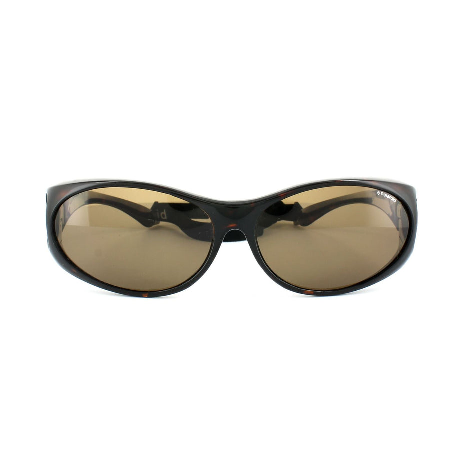 Polaroid Suncovers Fitover PLD P8900 Sunglasses Dark Havana Brown Polarized