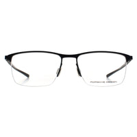 Porsche Design Glasses Frames P8371 A Dark Ruthenium & Matte Red Crystal Men
