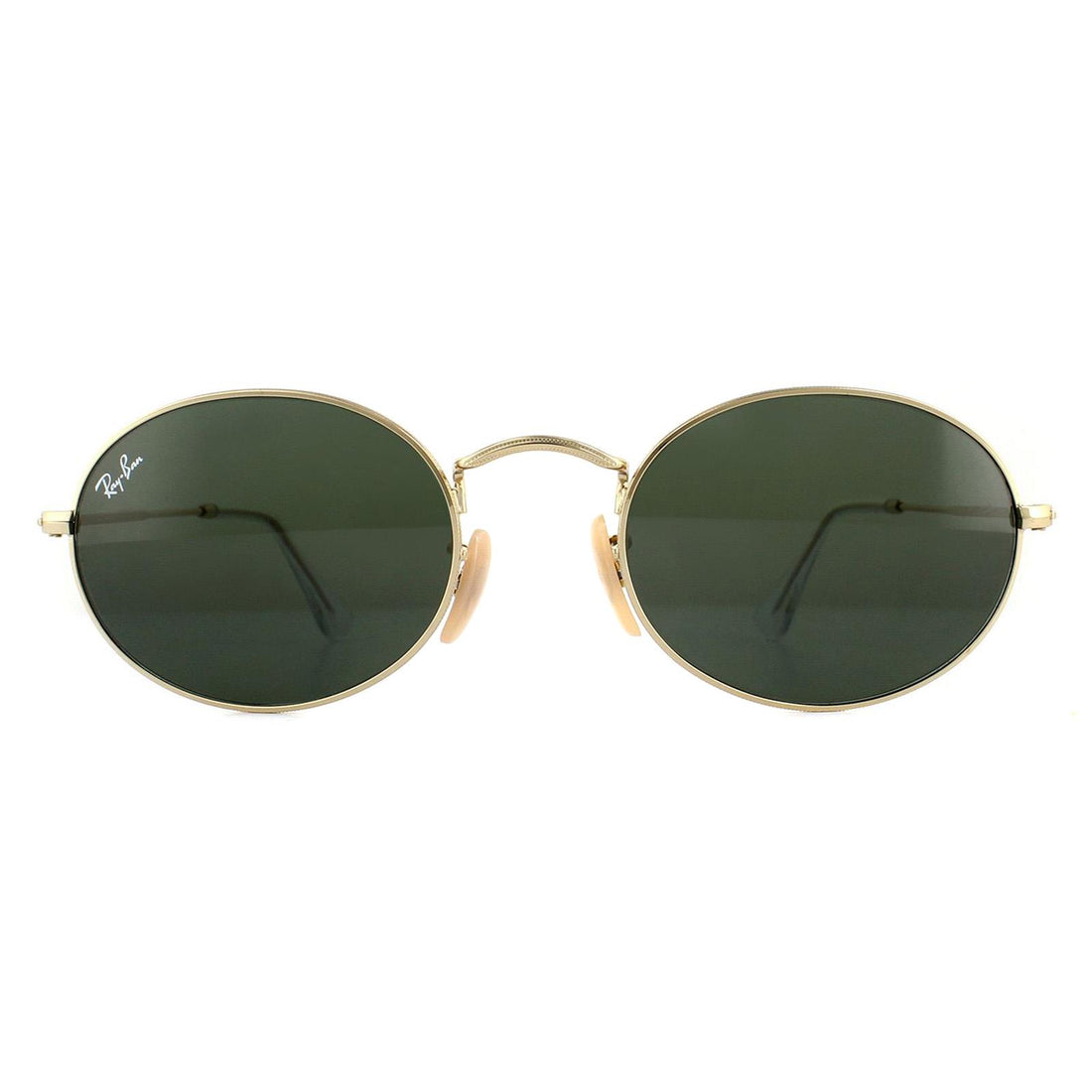 Ray-Ban Oval RB3547 Sunglasses Gold Green