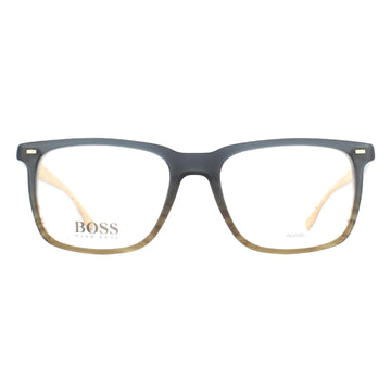 Hugo Boss Glasses Frames BOSS 0884 0R7 Blue Brown and Horn Palladium