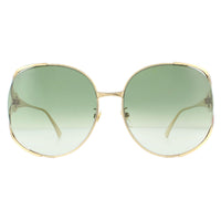 Gucci GG0225S Sunglasses Gold / Green Gradient