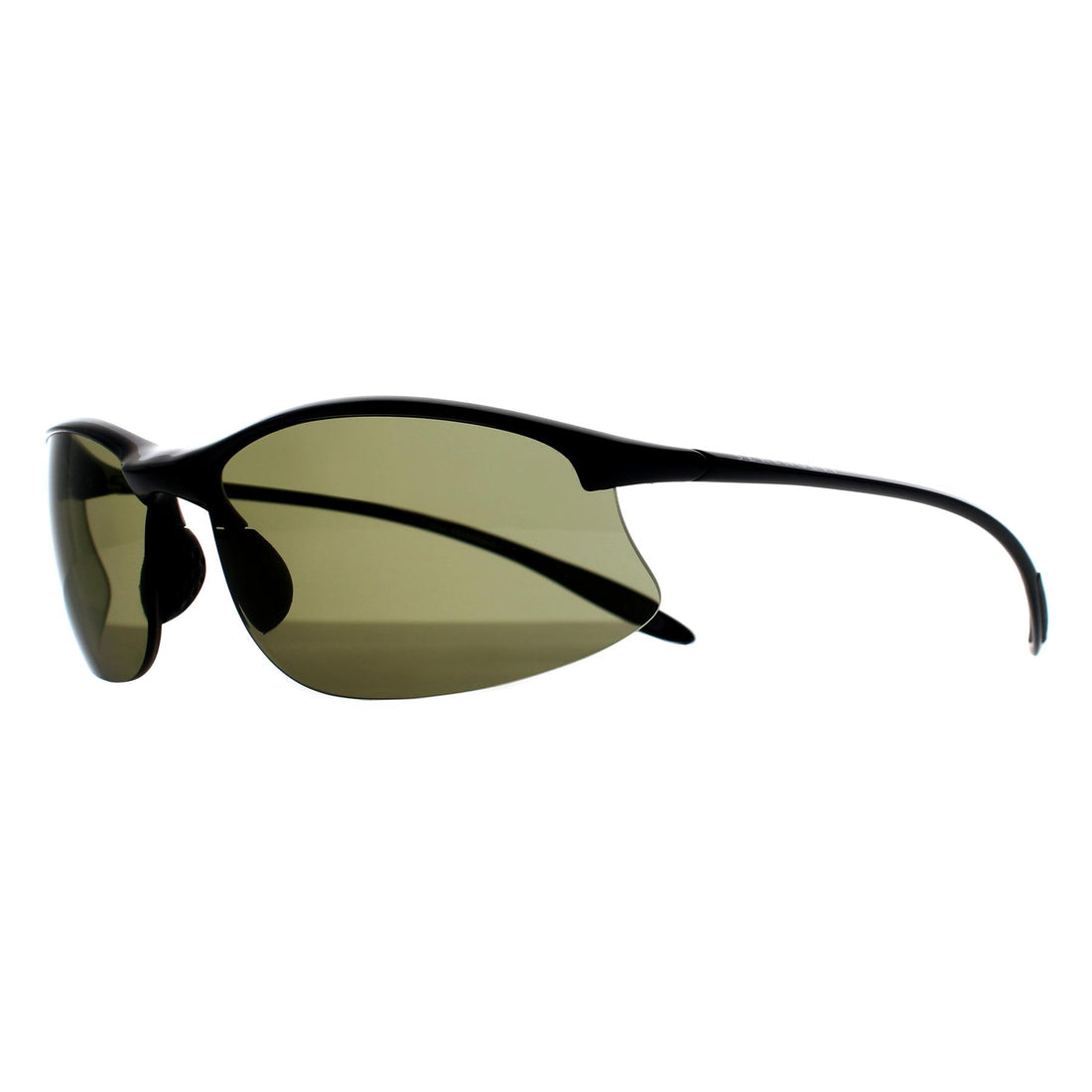 Serengeti Sunglasses Maestrale 7712 Shiny Black Polarized PhD2.0 555nm Green