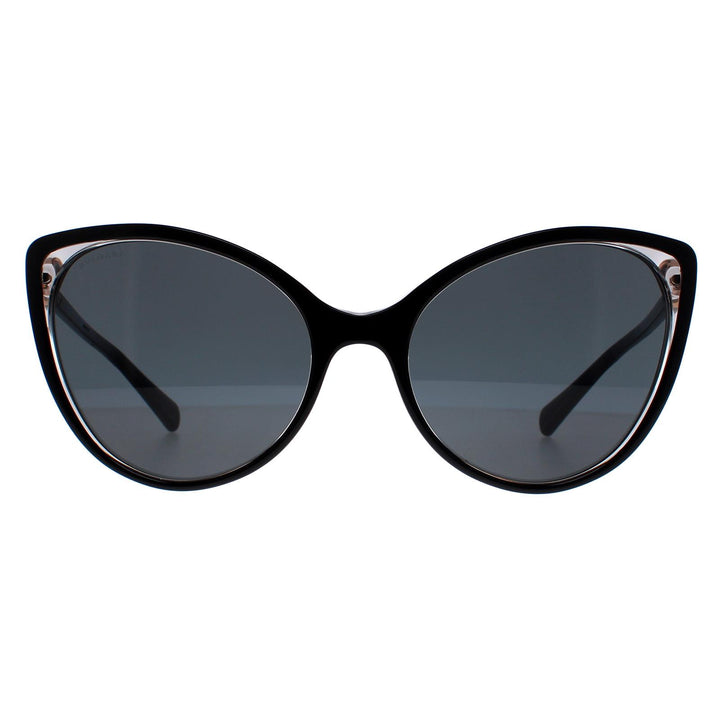 Bvlgari Sunglasses BV8246B 538187 Black Grey Transparent Dark Grey