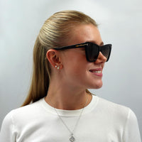 Tom Ford Sunglasses Poppy FT0846 52F Dark Havana Brown Gradient